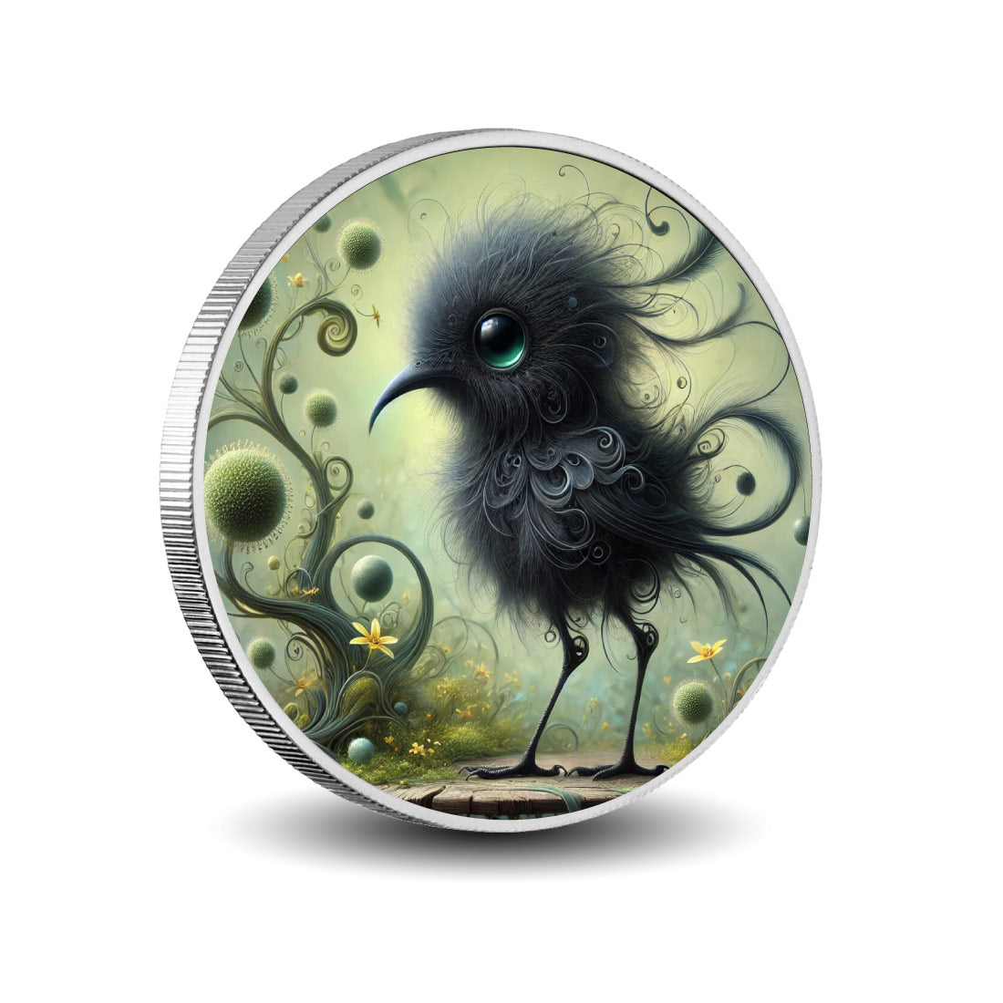 Enchanted Fable: The Mystical Featherling 1oz Coloured BU