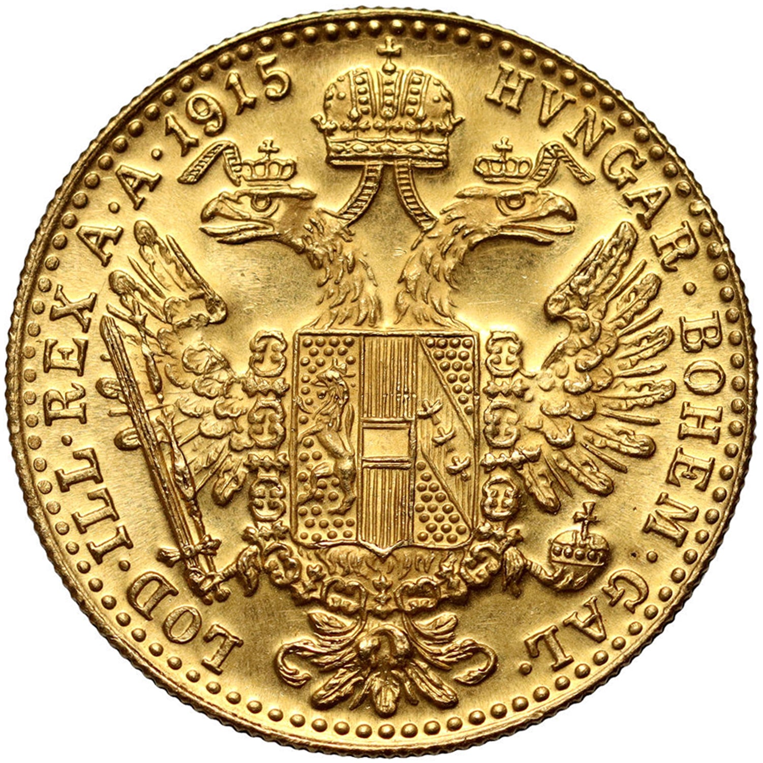 Austria 1915 Gold Ducat (1 Ducat) Bullion Coin