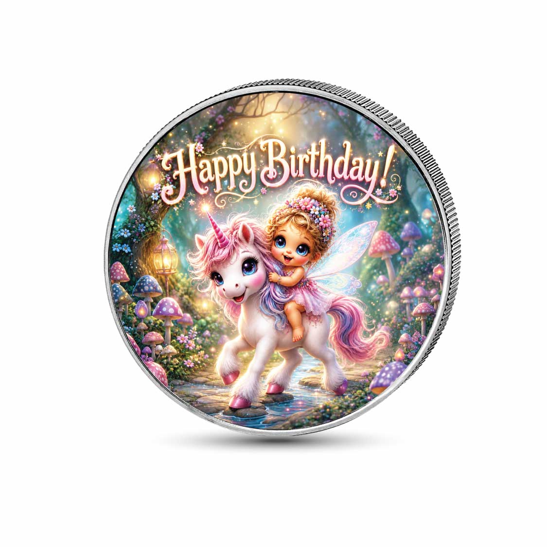Fairy-Tale Birthday 1oz Fine Silver Coloured Coin