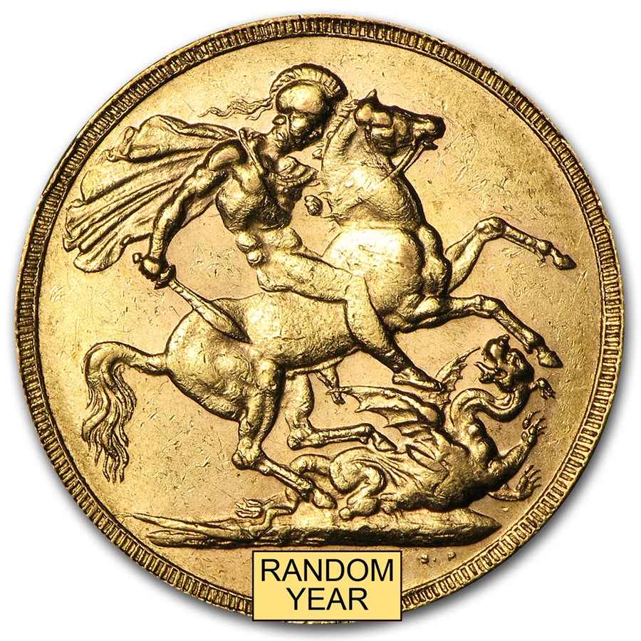 1887-1893 Great Britain Gold Sovereign Victoria Jubilee Avg Circ