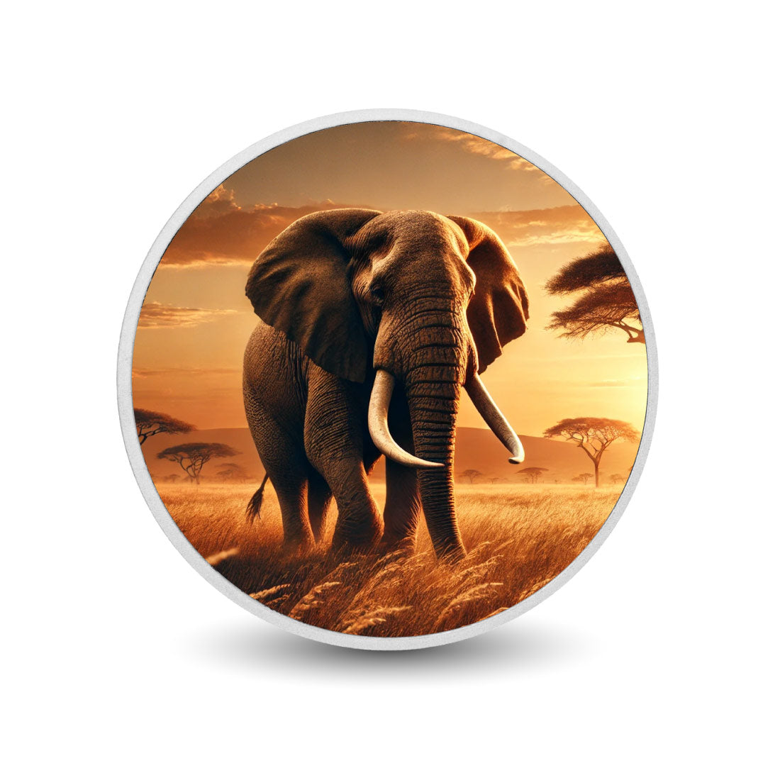 Pièce en argent Titan de la savane dorée