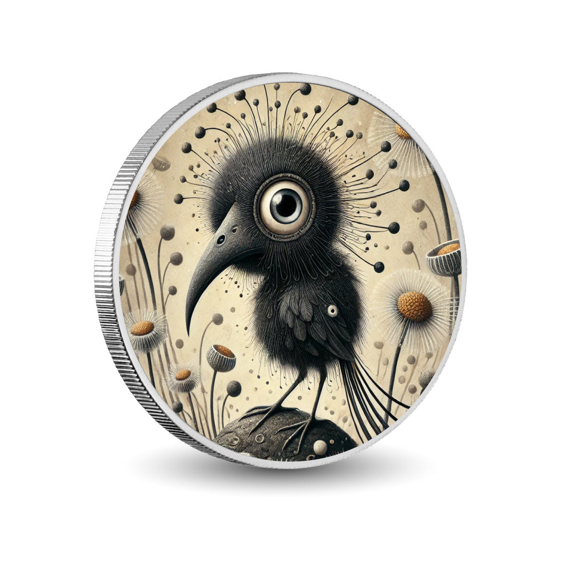 Cosmic Crow: Harbinger of the Blooming Void Coloured Coin