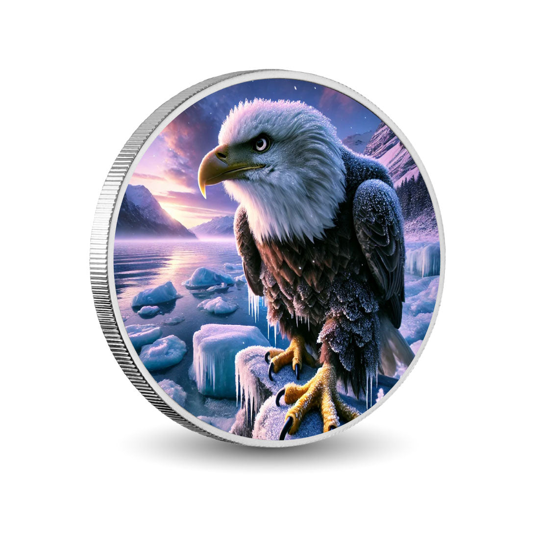 Arctic Majesty: The Frostbound Eagle Coin