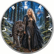 Queen of the Moonlit Wilds 1oz .999 Fine Silver Coin – Colorized BU Finish