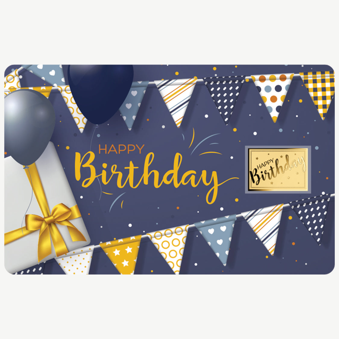 Buon compleanno Moneta in oro fino 999 da 1/1000 oz in confezione con cartoncino