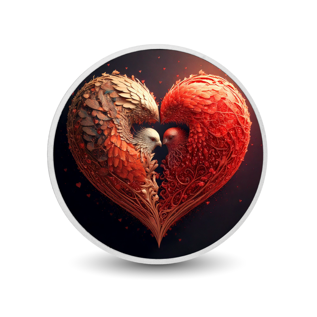 Heart of Feathers 1oz Silver Coloured Coin