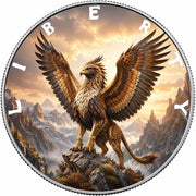 Gryphon King 1oz 999 Silver BU Colourized