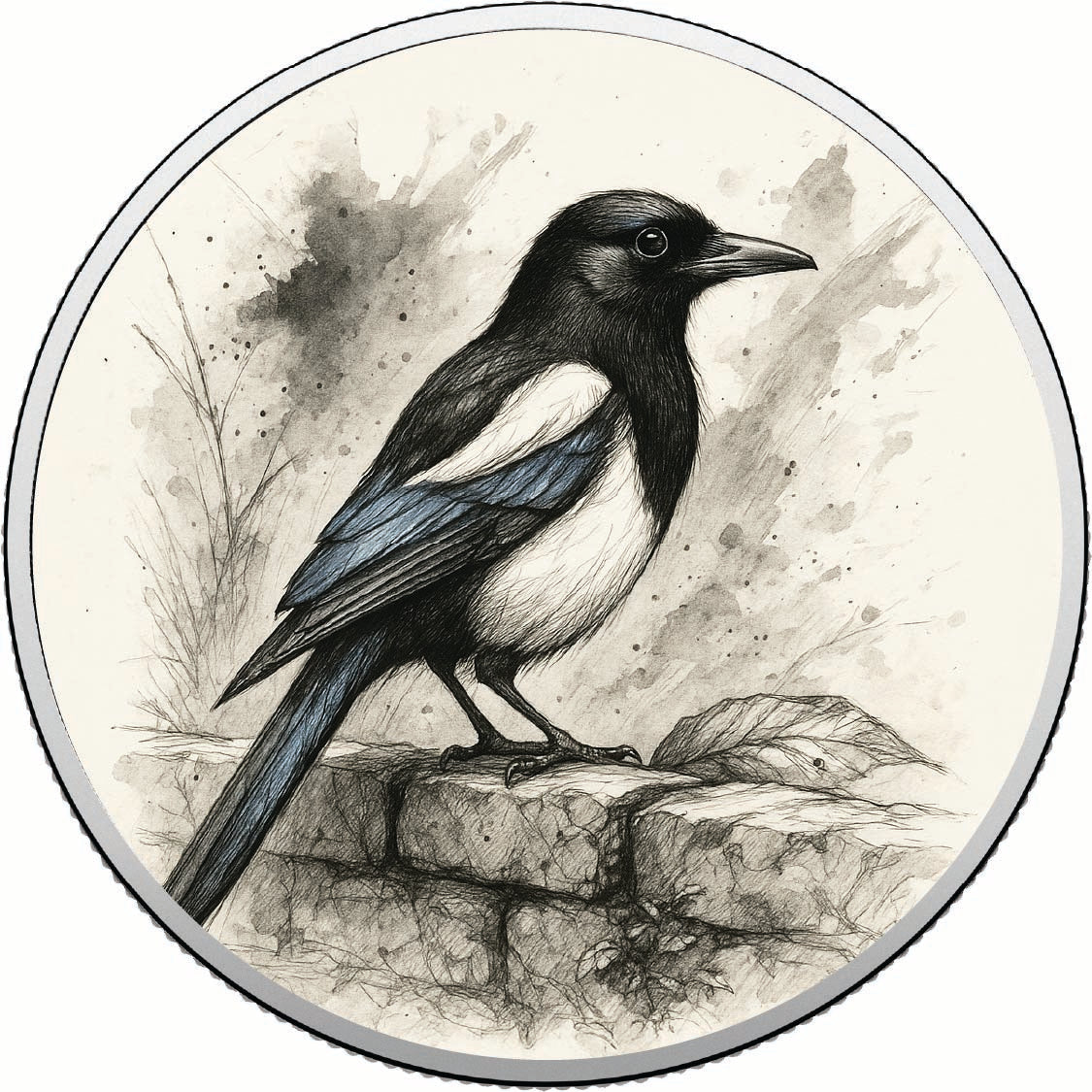 Der Sammler der Geheimnisse – 1 oz Feinsilber-Gedenkmünze, koloriert