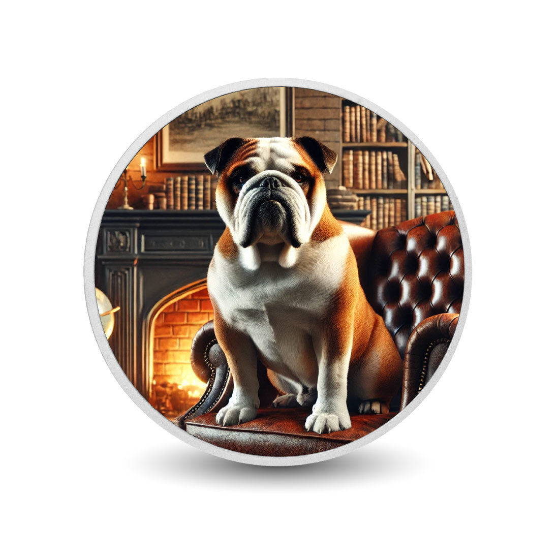 Majesté au coin du feu : le royaume du bouledogue, pièce de 1oz
