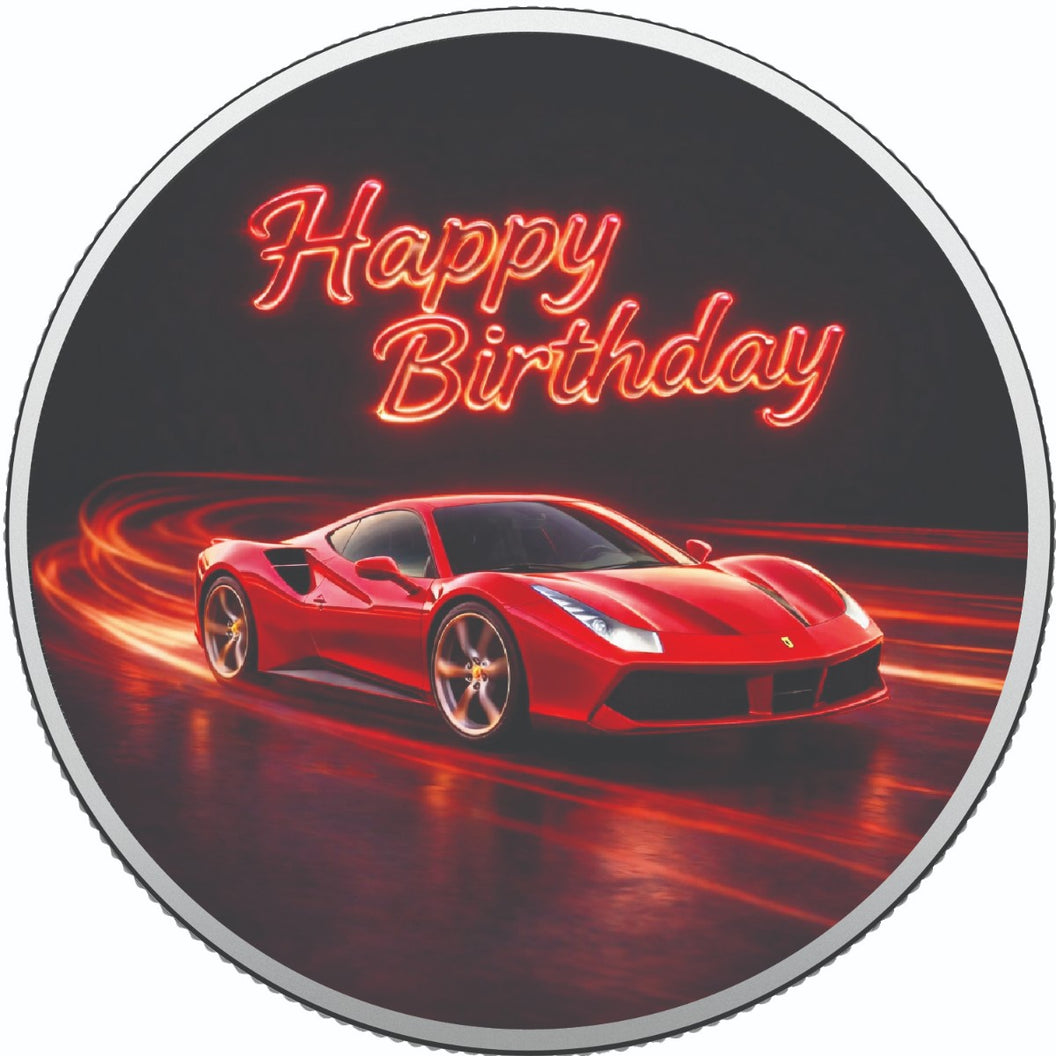 Redline Celebration 1oz Fine Silver Coloured Coin