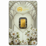Best wishes! Gold 24k Minted 1g Bar Packed in a Safepack