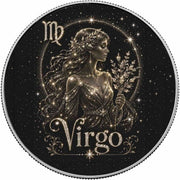 Virgo: Cosmic Perfectionist 1 oz .999 Fine Silver Coin – Colorized BU Finish