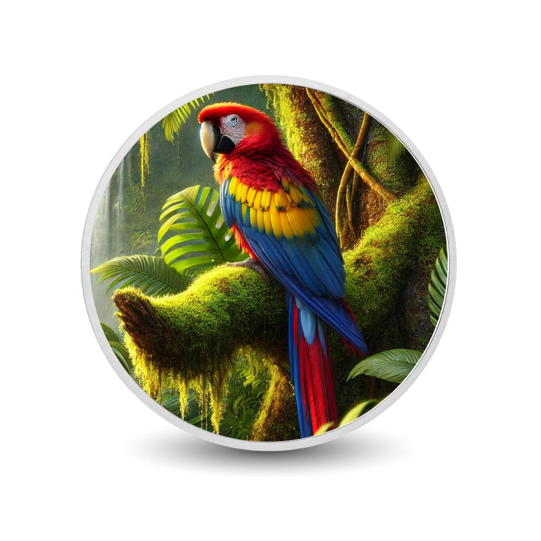 Rainbow Regent: The Scarlet Macaw Coin