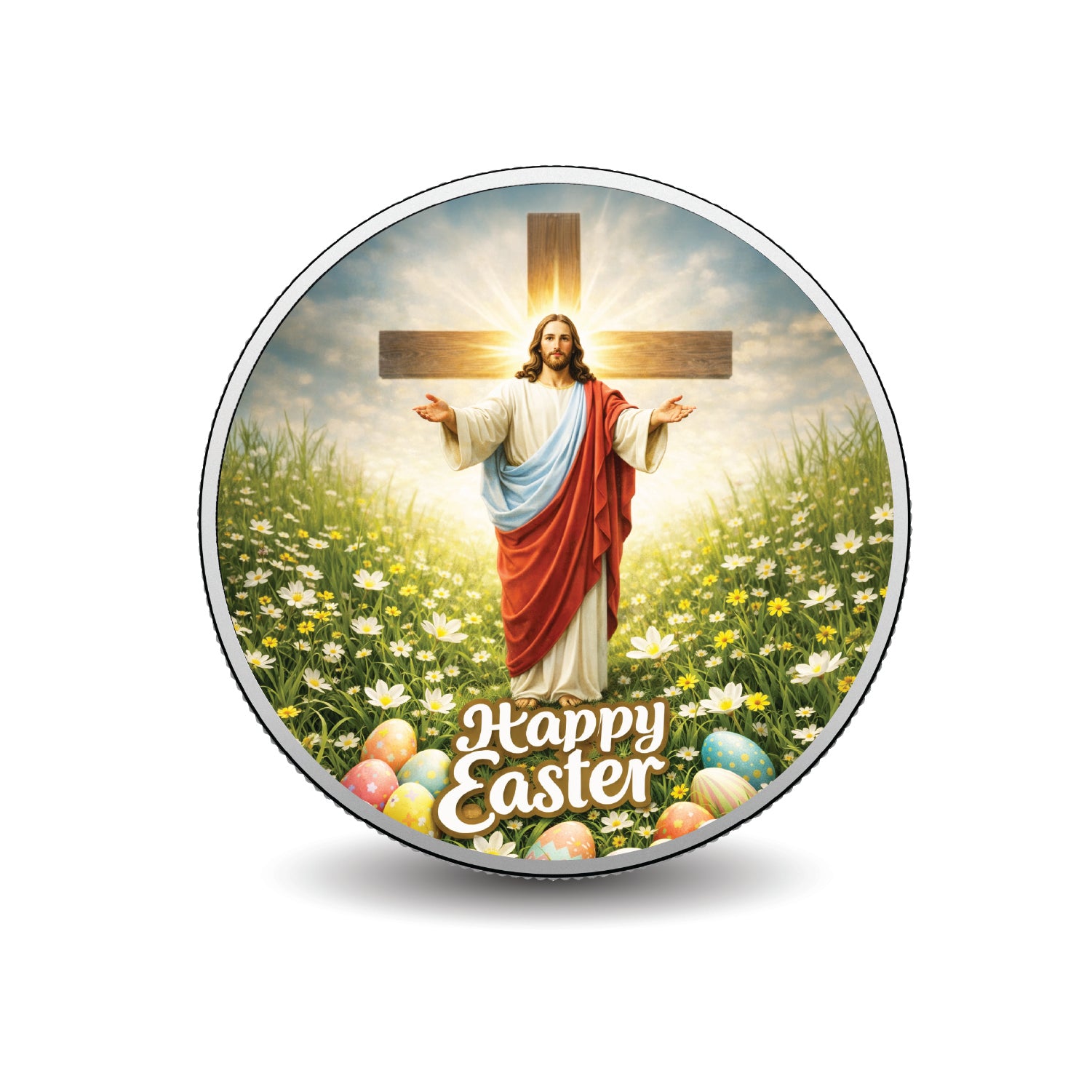 Easter Joy 1oz Fine Silver Coloured Coin