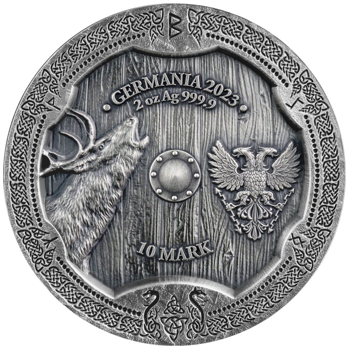 2023 Valkyries: Ostara 2oz Silver BU Ultra High Relief - Arverni Mint