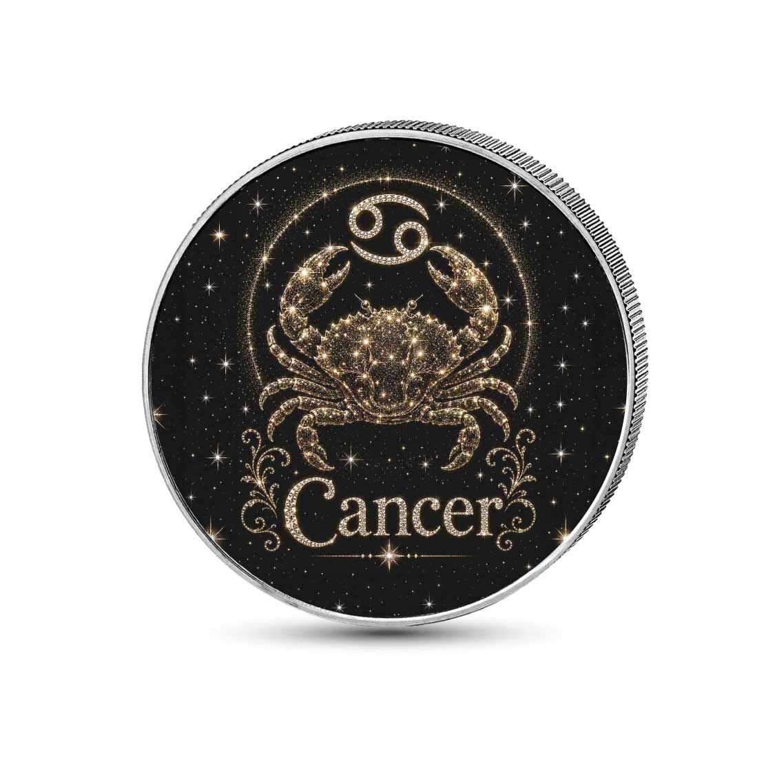 Cancer: Gentle Soul 1 oz .999 Fine Silver Coin – Colorized BU Finish