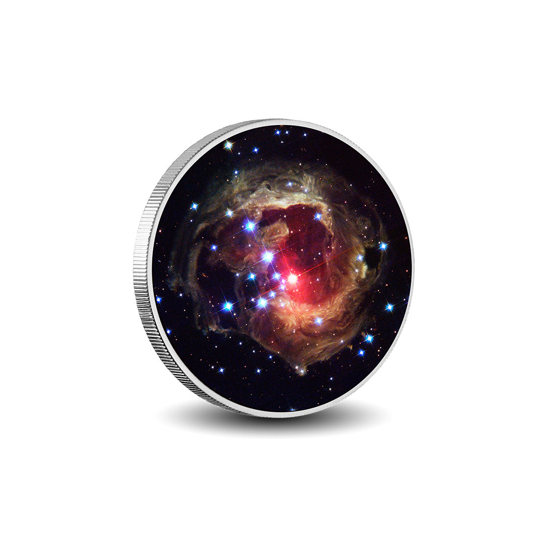 Echoes of Light: The V838 Monocerotis Outburst 1oz Silver Coloured Coin