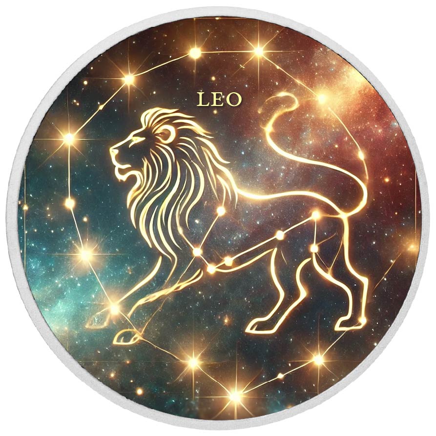 Zodiac Signs - Leo 1oz Silver Coloured Coin