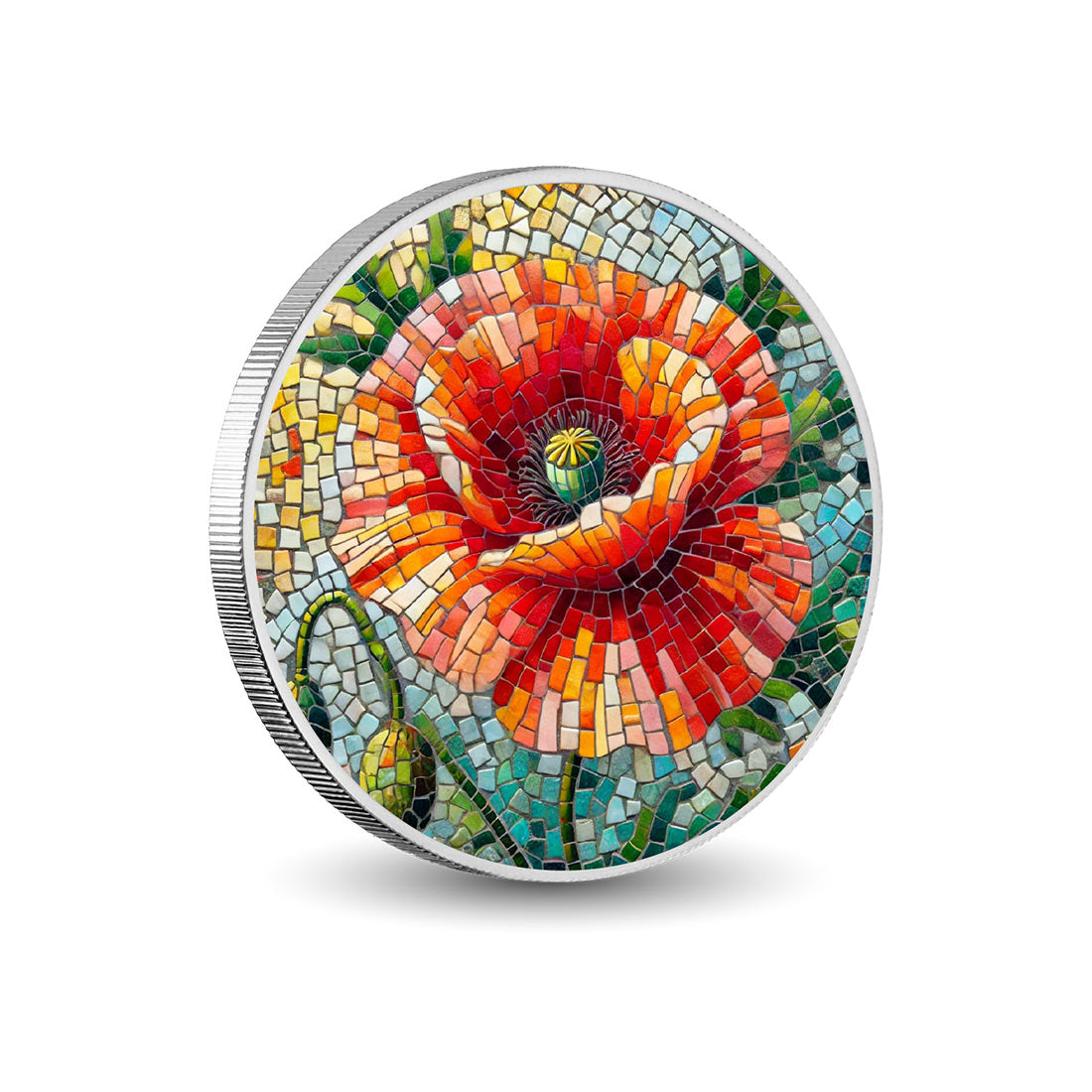 Blooming Mosaic Symphony 1oz Silver Coloured Coin