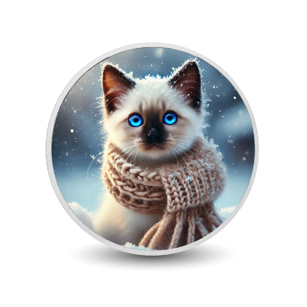 Winter Whiskers: A Frosty Feline Tale 1oz Coin