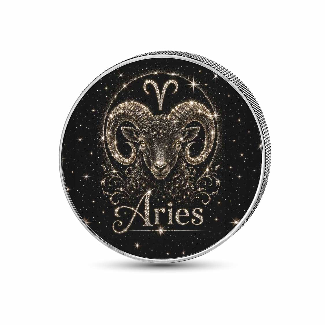 Aries: Born to Lead 1 oz .999 Fine Silver Coin – Colorized BU Finish