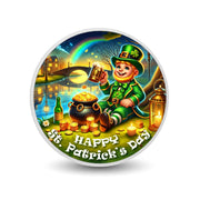 Lutin au bord de la rivière avec une marmite d’or, pièce colorée de 1oz