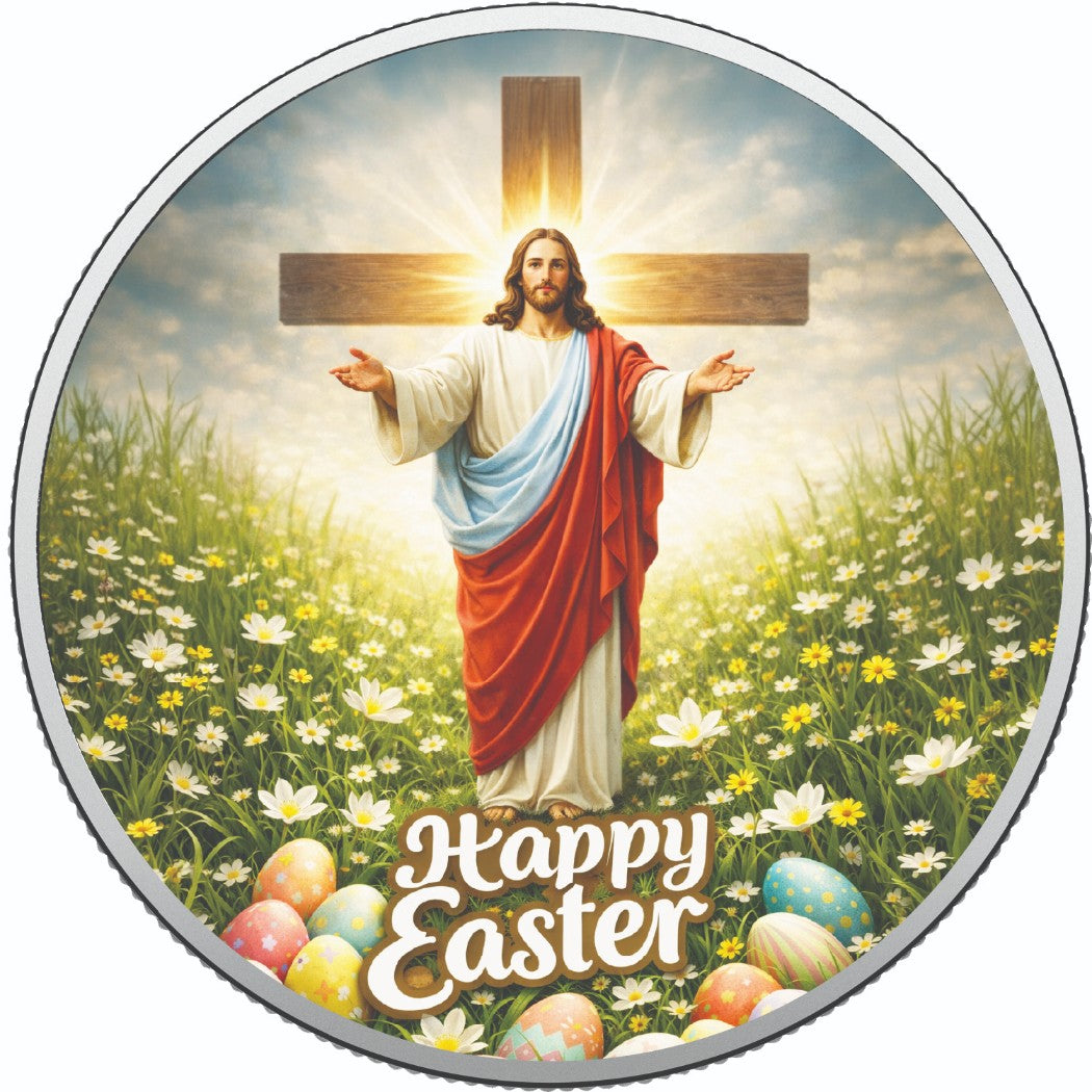 Easter Joy 1oz Fine Silver Coloured Coin