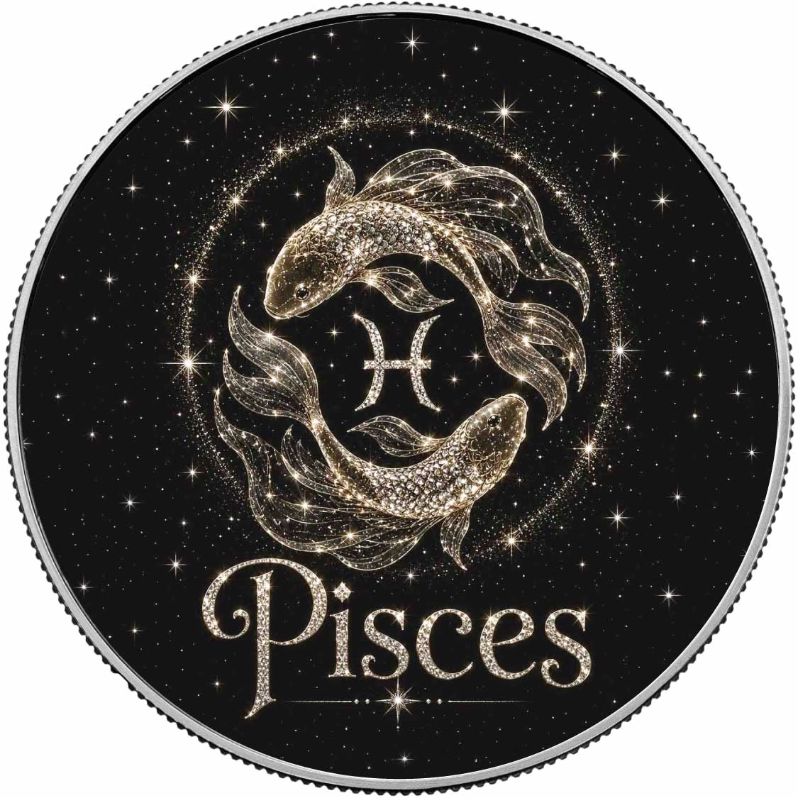 Pisces: Dreamy Soul 1 oz .999 Fine Silver Coin – Colorized BU Finish
