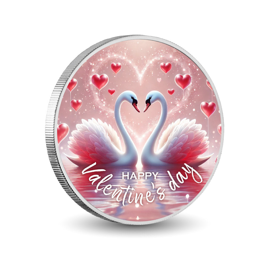 Cygnes de sérénité, pièce colorée de 1oz