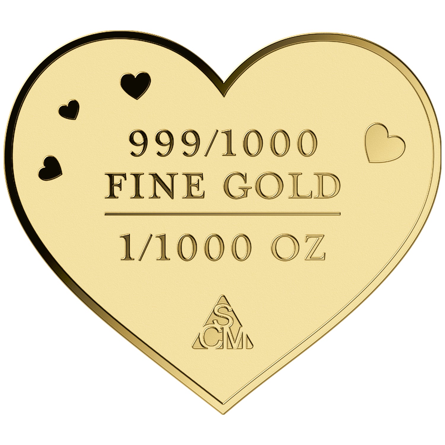 Ich liebe dich (Herz) 999 Feingold 1/1000 oz Münze in Box