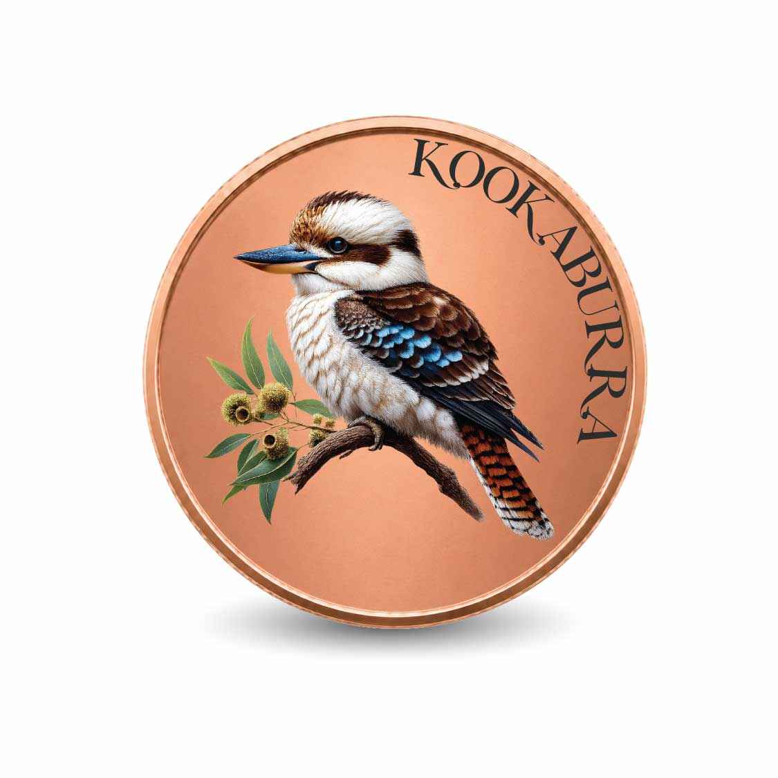 Icon of Australia: Kookaburra Copper-Plated Cupronickel Medallion