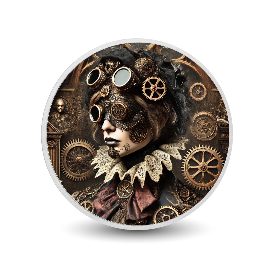 Reine des engrenages : la muse mécanique, pièce en argent de 1oz