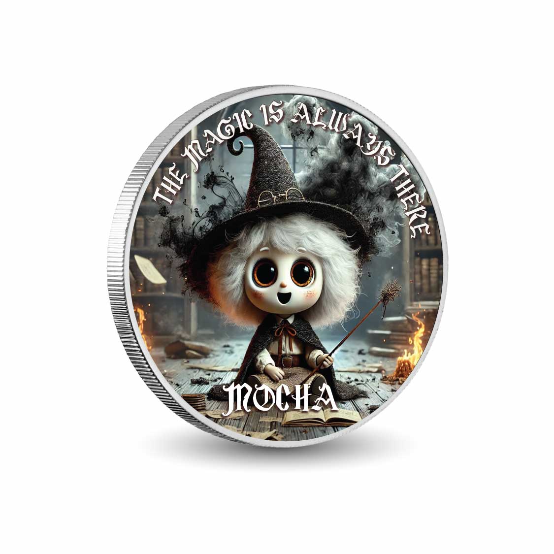 Mocha the Joyful Wizardling 1oz Silver Coloured Coin