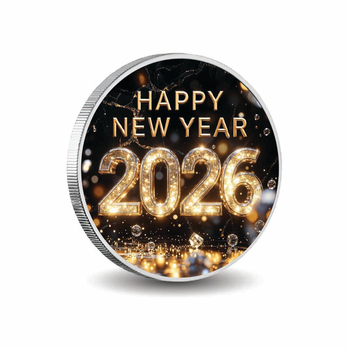 2026 : Une année étincelante, pièce de 1 oz d’argent fin colorisée