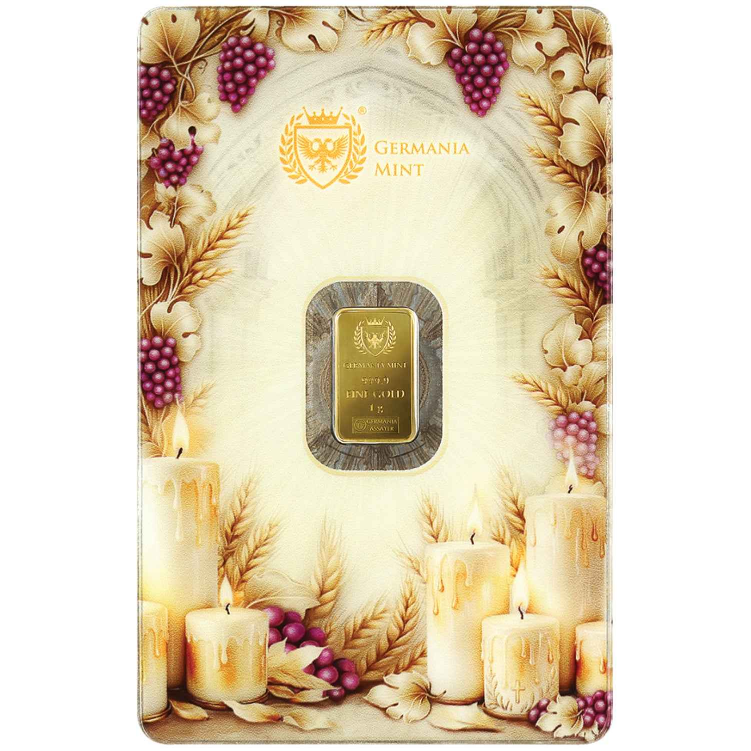 First Holy Communion 24k Minted 1g Bar Packed in a Safepack