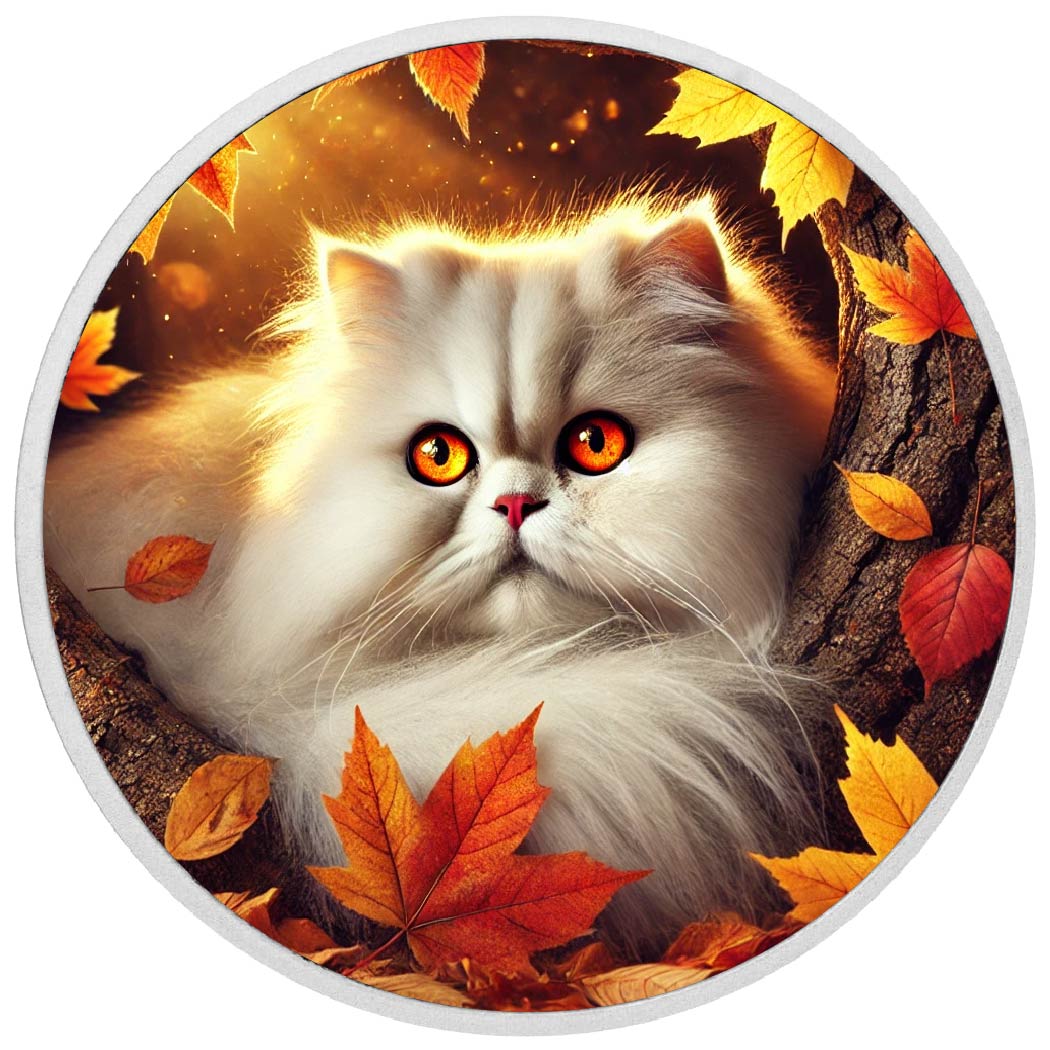 Éclat majestueux : le gardien duveteux de l’automne, pièce de 1 oz