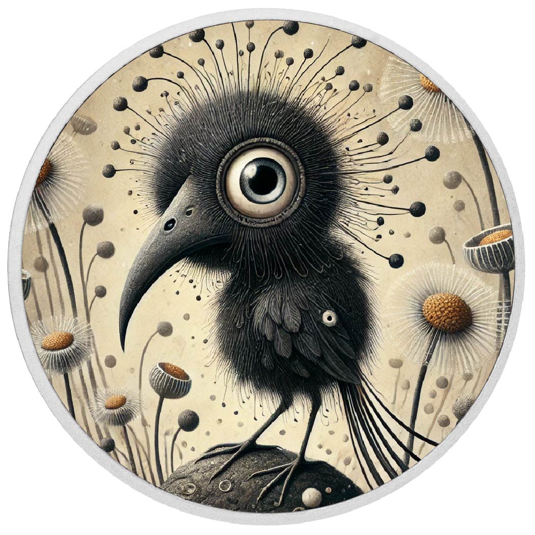 Cosmic Crow: Harbinger of the Blooming Void Coloured Coin