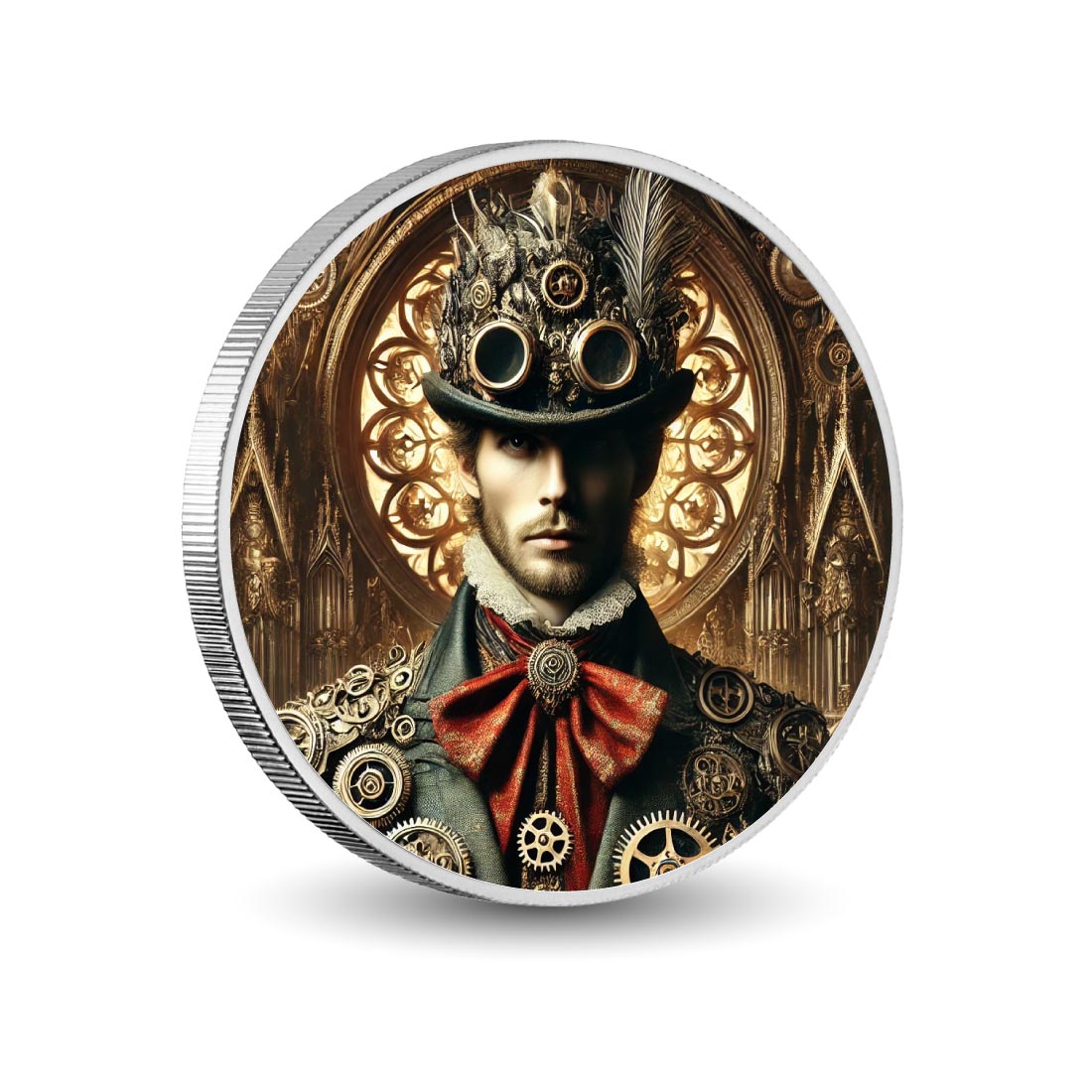 Empereur du temps : un héritage steampunk, pièce en argent de 1oz