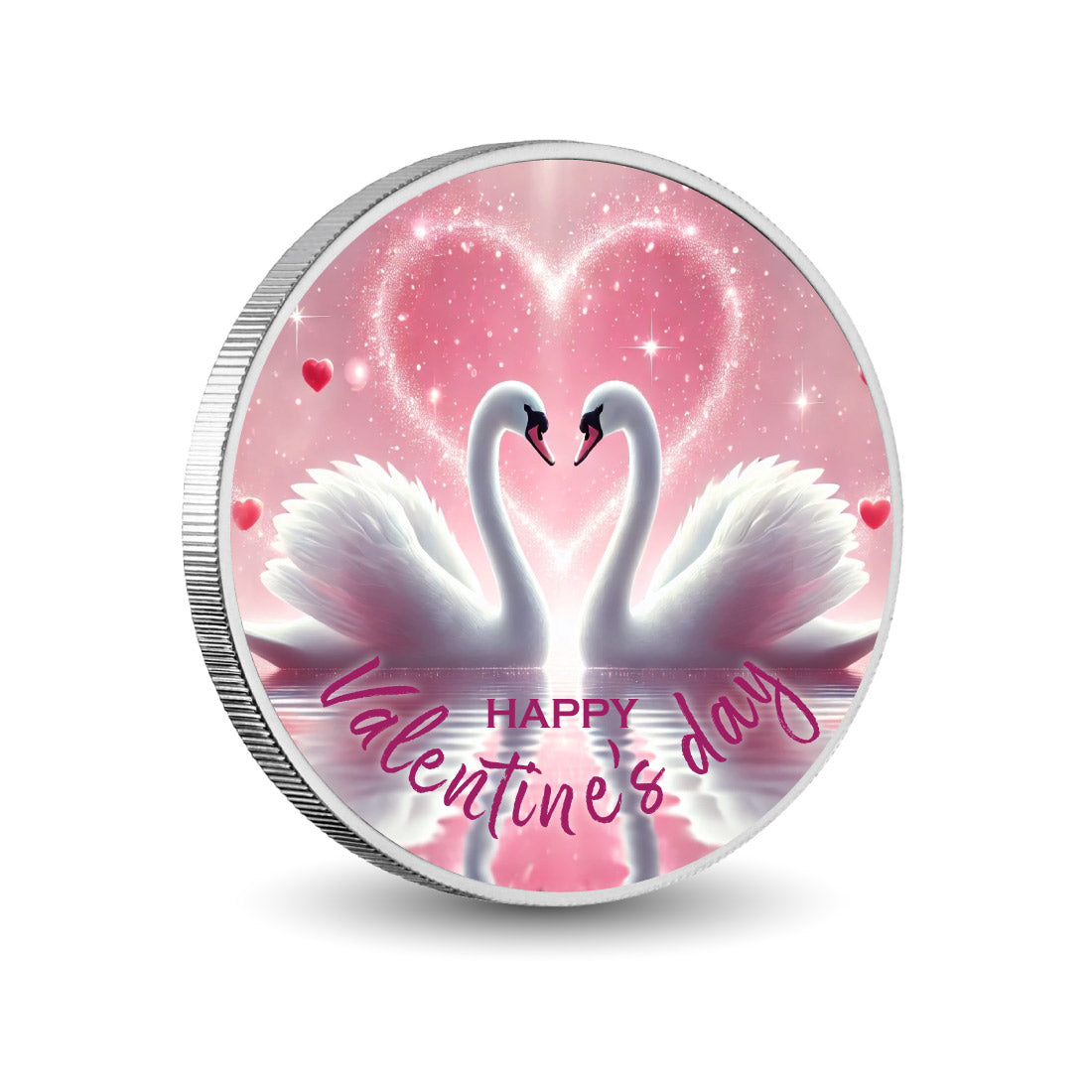 Graceful Hearts Entwined 1oz Coloured Coin