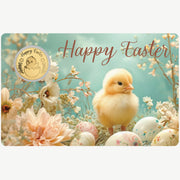Easter Chick 999 Fine Gold 1/1000 oz Coin in Card