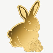 Conejito de Pascua, moneda de oro fino 999 de 1/1000 oz en caja