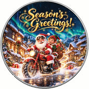 North Pole Riders 1oz 999.9 Fine Silver Coin Colorized BU Finish