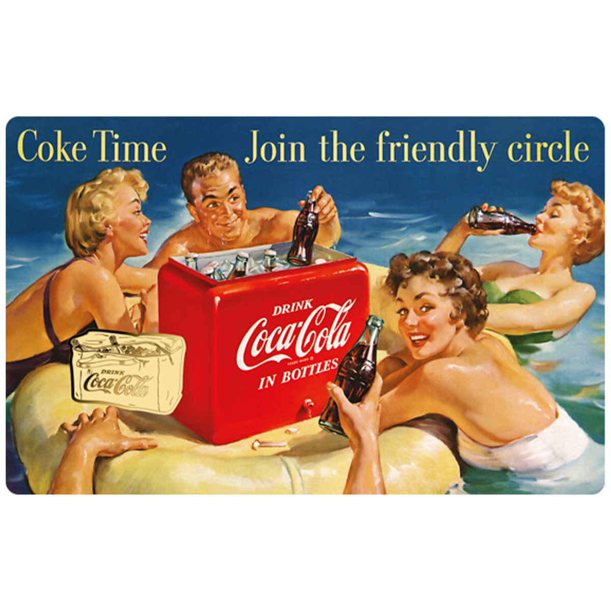 Coca-Cola Vintage Bag 999 Fine Gold 1/1000 oz Coin in Card