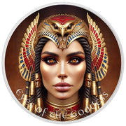 Les yeux de la déesse : la flamme du faucon Argent coloré 1oz