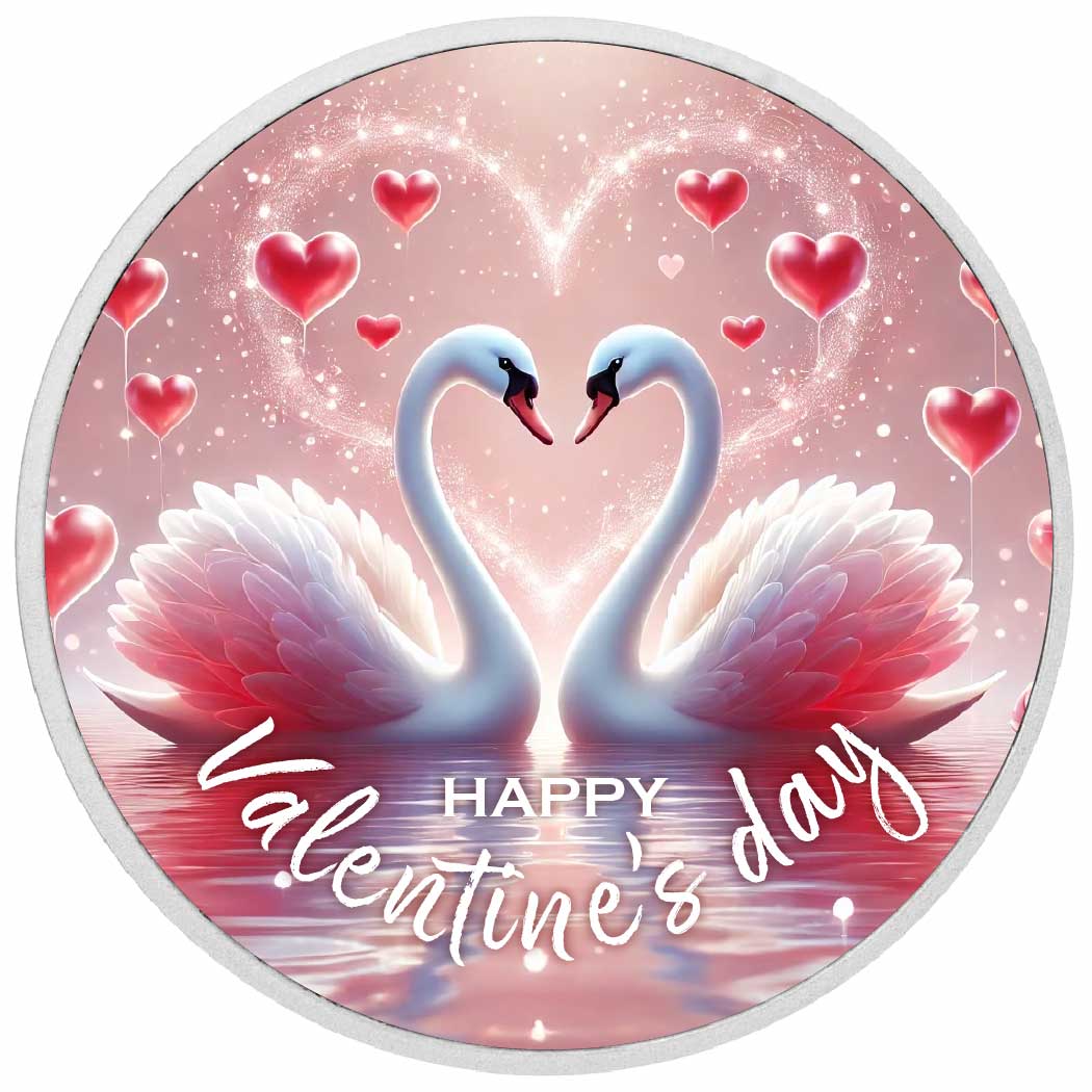Cygnes de sérénité, pièce colorée de 1oz