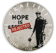 Pièce de monnaie de 1 oz en argent fin coloré « Dissidence argentée : l’espoir rejeté »