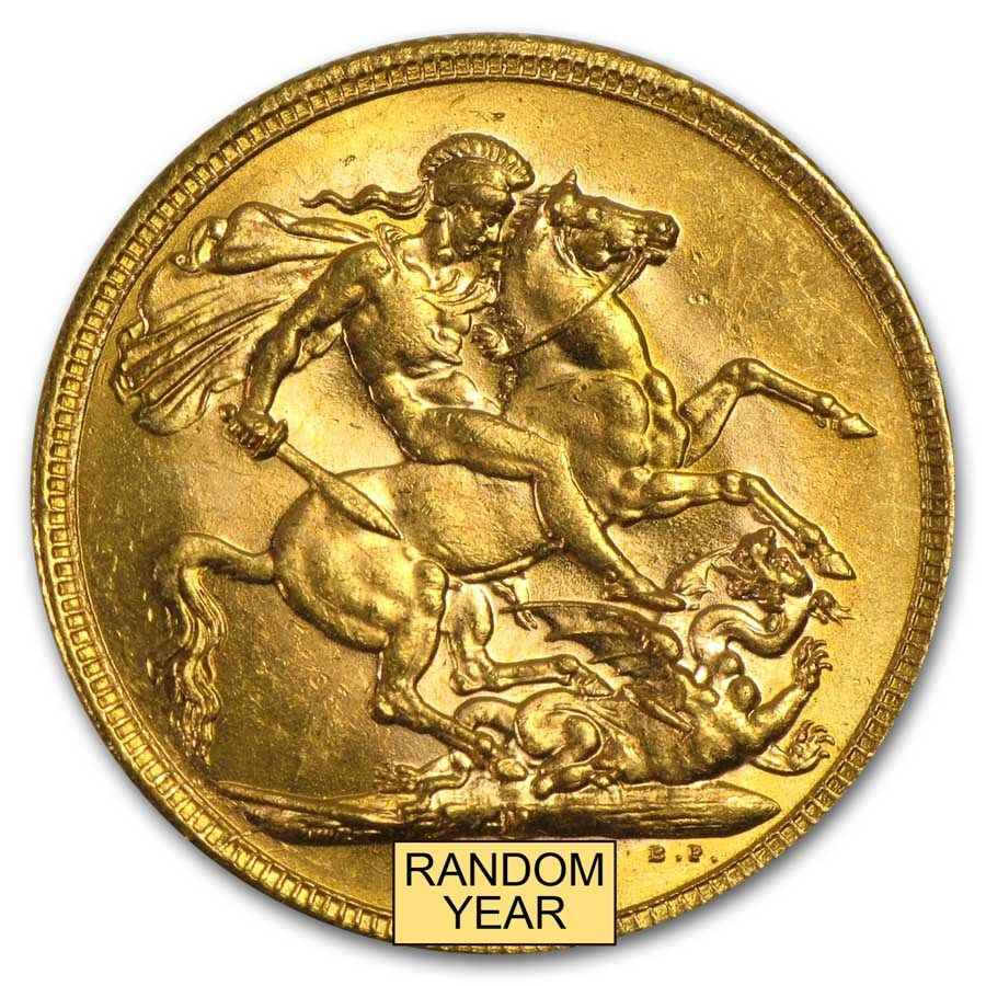Great Britain Gold George V Sovereign Coins (Random) Avg Circ