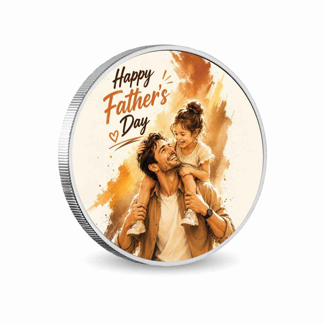 Dad, My Guiding Light 2026 1oz 999 Silver BU Colourized