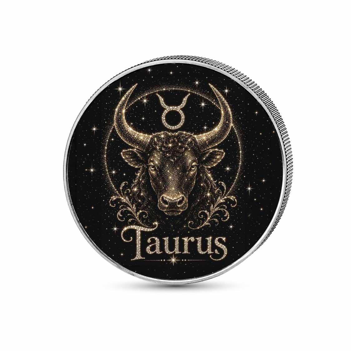 Taurus: Grounded Strength 1 oz .999 Fine Silver Coin – Colorized BU Finish