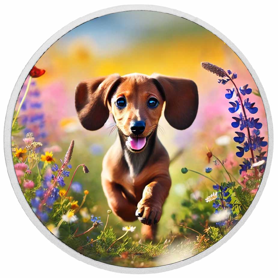 Blissful Meadow Run 1oz silberfarbene Münze
